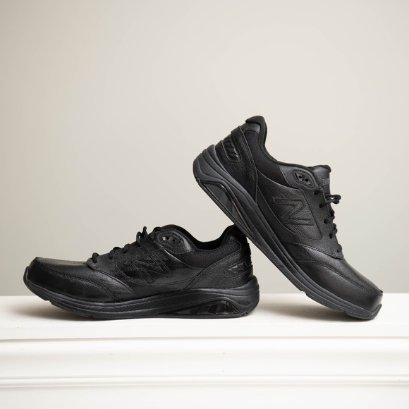 New Balance 928v3 Mens Black Leather Walking Shoes Size 12.5 Model MW928BK3 - Picture 1 of 8